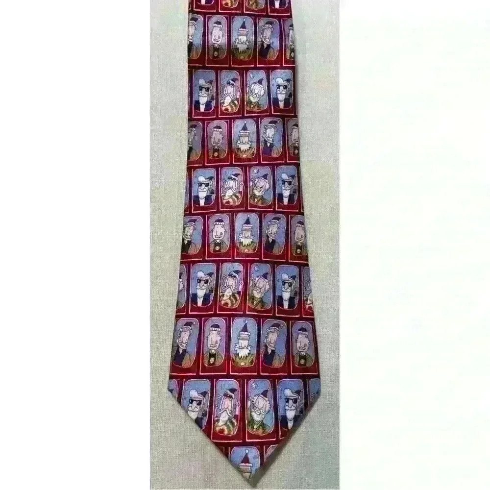 Free Land 100% Silk Christmas Novelty Tie